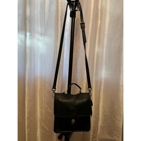 Vintage 1980s Coach Green Bag USA Made Crossbody - Picture 12 of 16